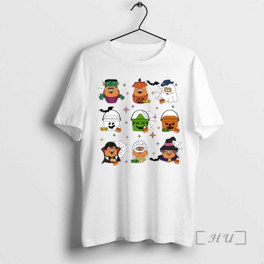 Trending Spooky Nuggets Monsters Halloween Tee Shirt Sweater
