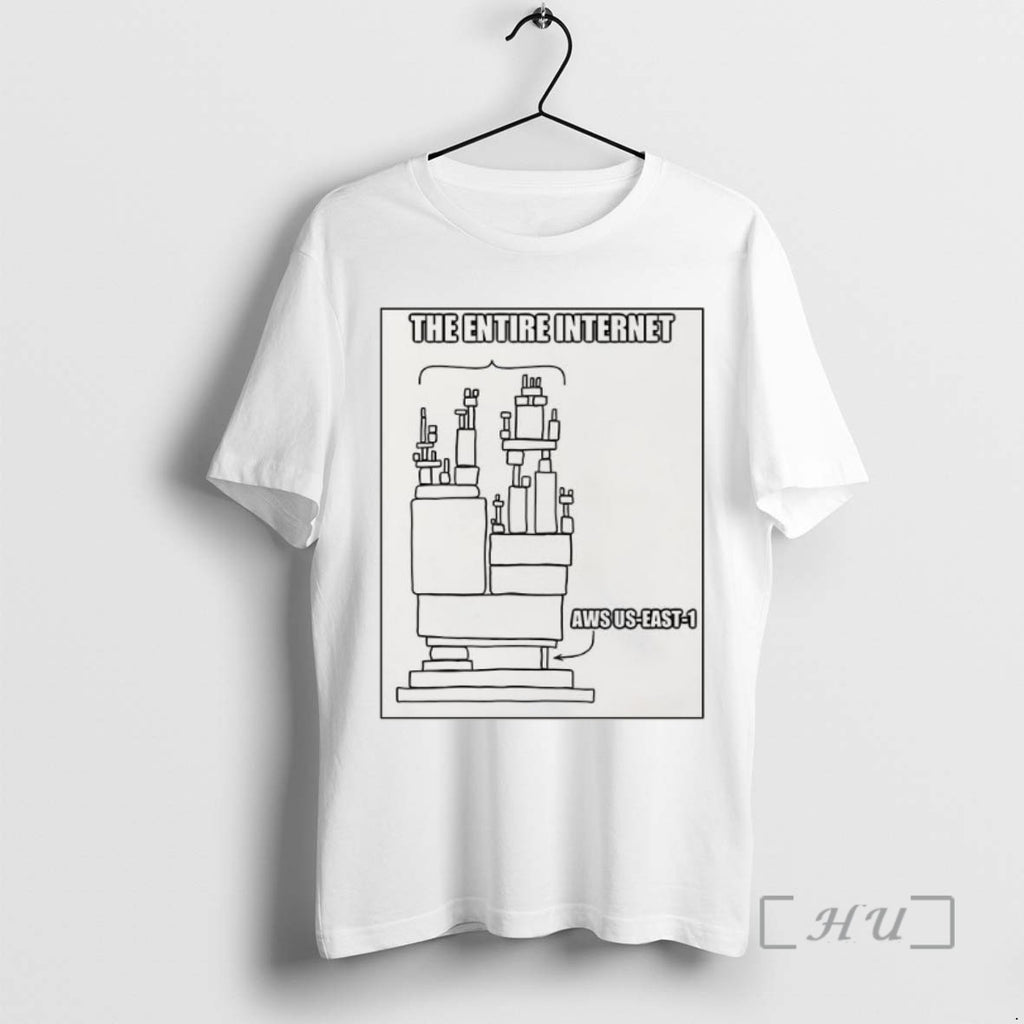 Trending The Entire Internet Aws Us East 1 Tee Shirt Sweater