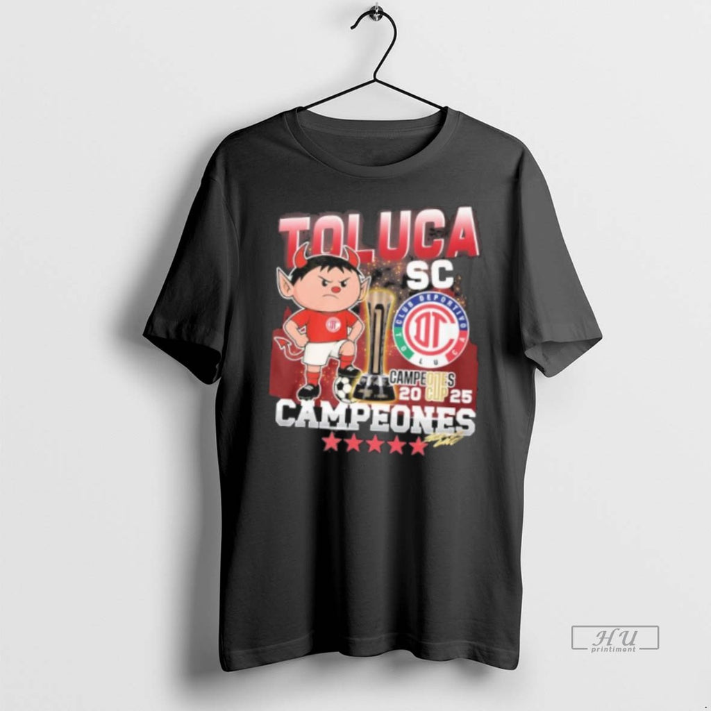 Trending Toluca Fc Mascot 2025 Campeones Cup Champions Graphic Tee Shirt Sweater