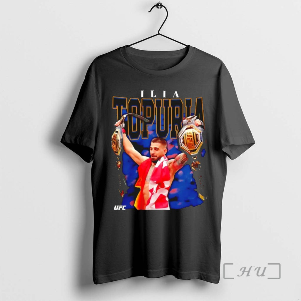 Trending Ufc Ilia Topuria Double Champ Tee Shirt Sweater