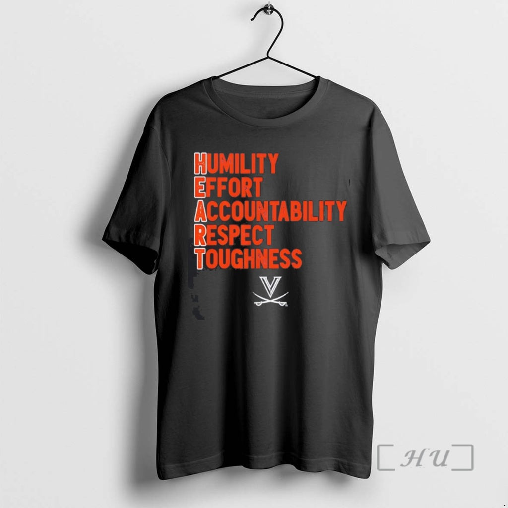 Trending Virginia Football Heart Humility Effort Accountability Respect Toughness T Shirt Sweater
