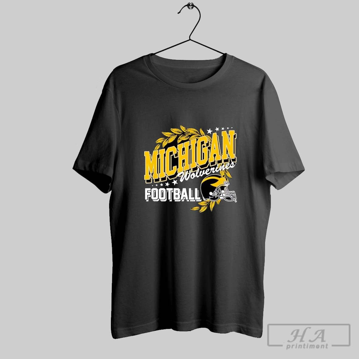 University Of Michigan Wolverines U Of M Football Shirt Sweater Longsleeve And V Neck