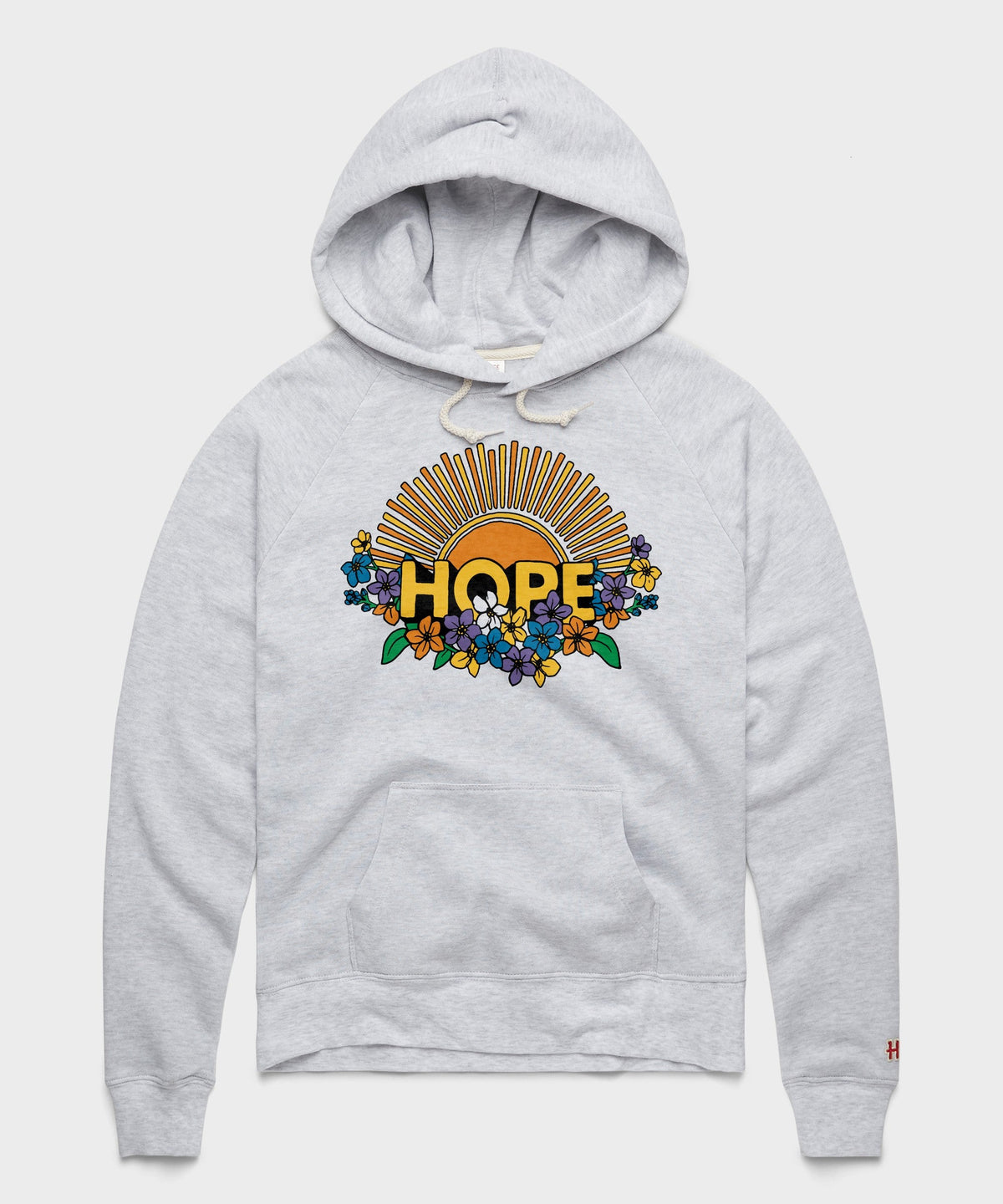 Women's Hope Sun And Flowers Hoodie