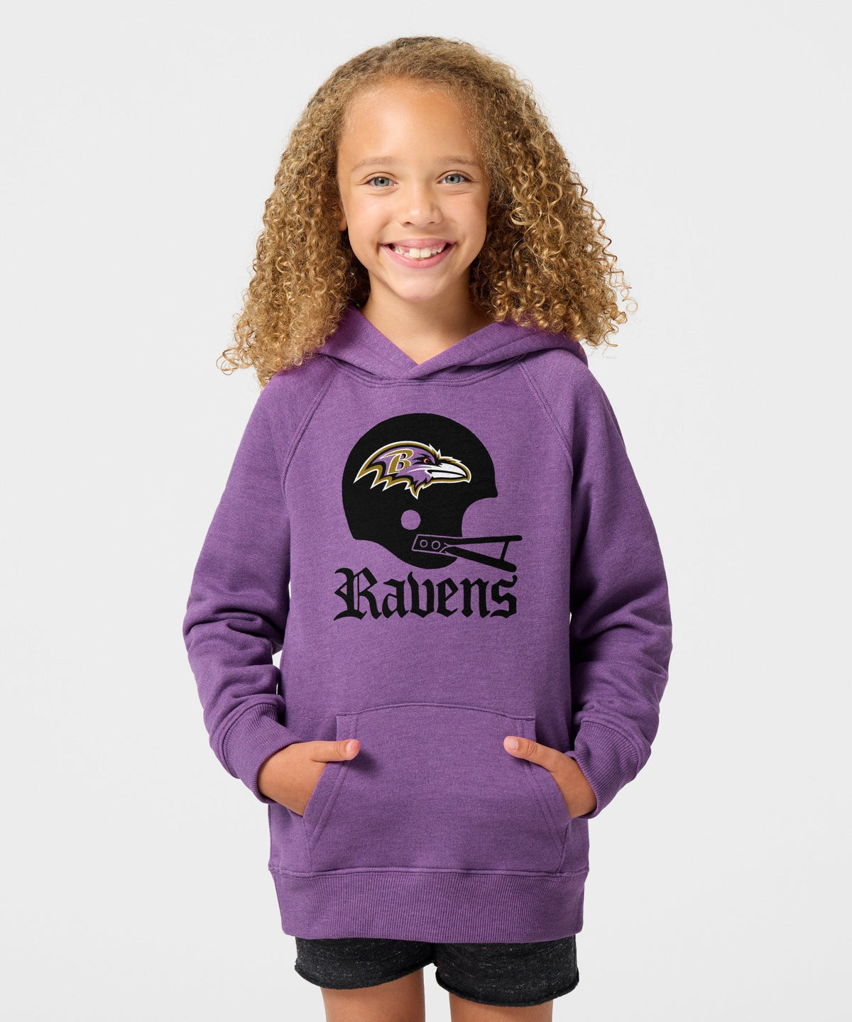 Youth Baltimore Ravens Big Helmet Hoodie