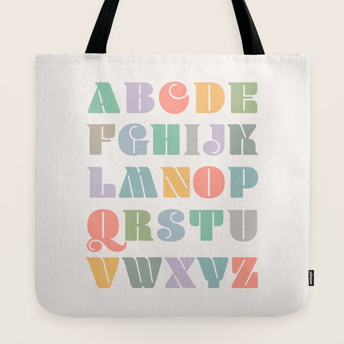 ABCs - Alphabet Tote Bag