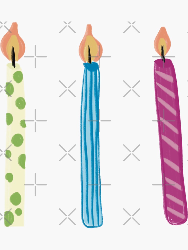 Birthday Candles by Sophie Louise Arts