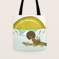 "buttons" kaluhiokalani 70s surf legend // retro surf art by surfy birdy Tote Bag