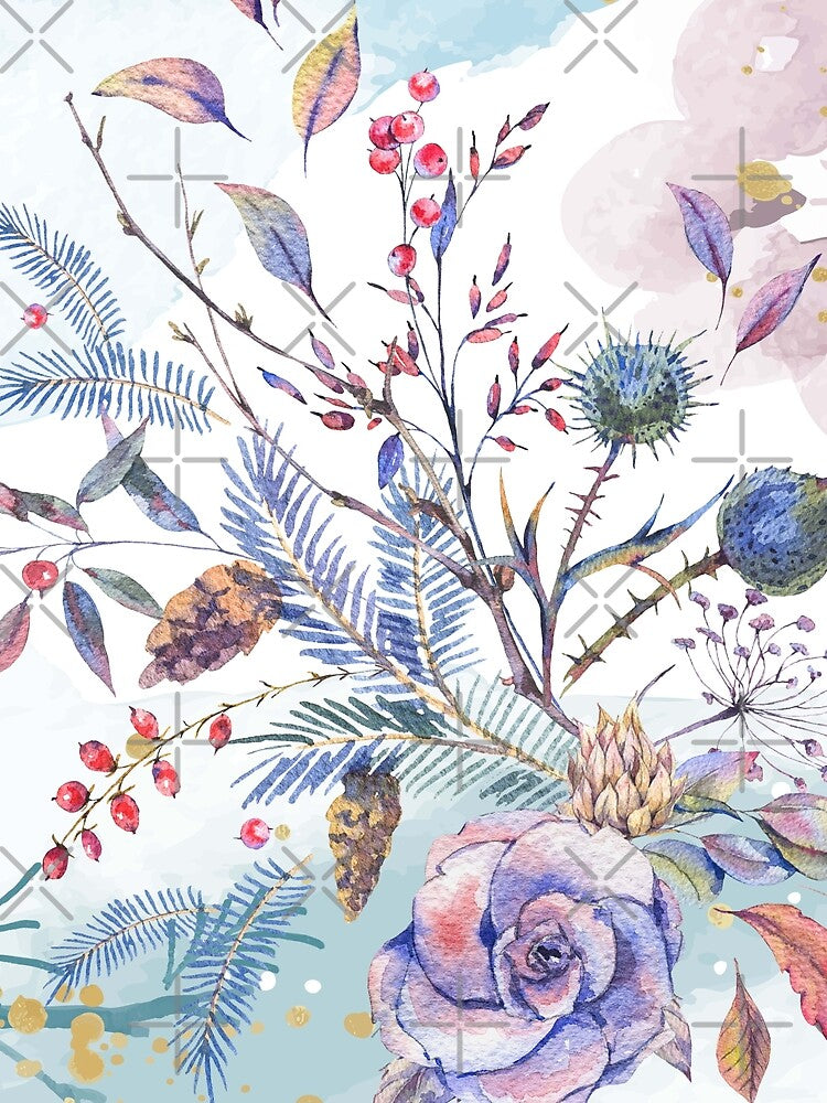Soft Pastel Winter Flowers, For Flower Lovers by Flowerartlovers
