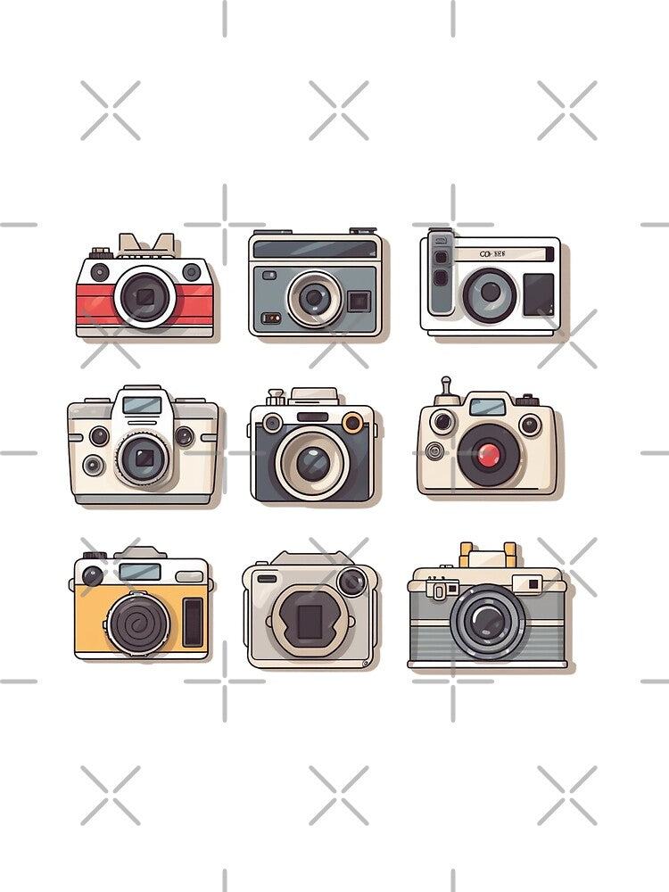 Multiple Vintage DSLR Camera Wallpaper by nashthrift