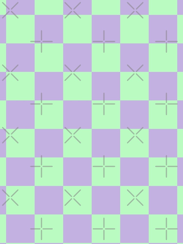 Lavender and Mint Green Checkerboard Pattern by Zaya_art