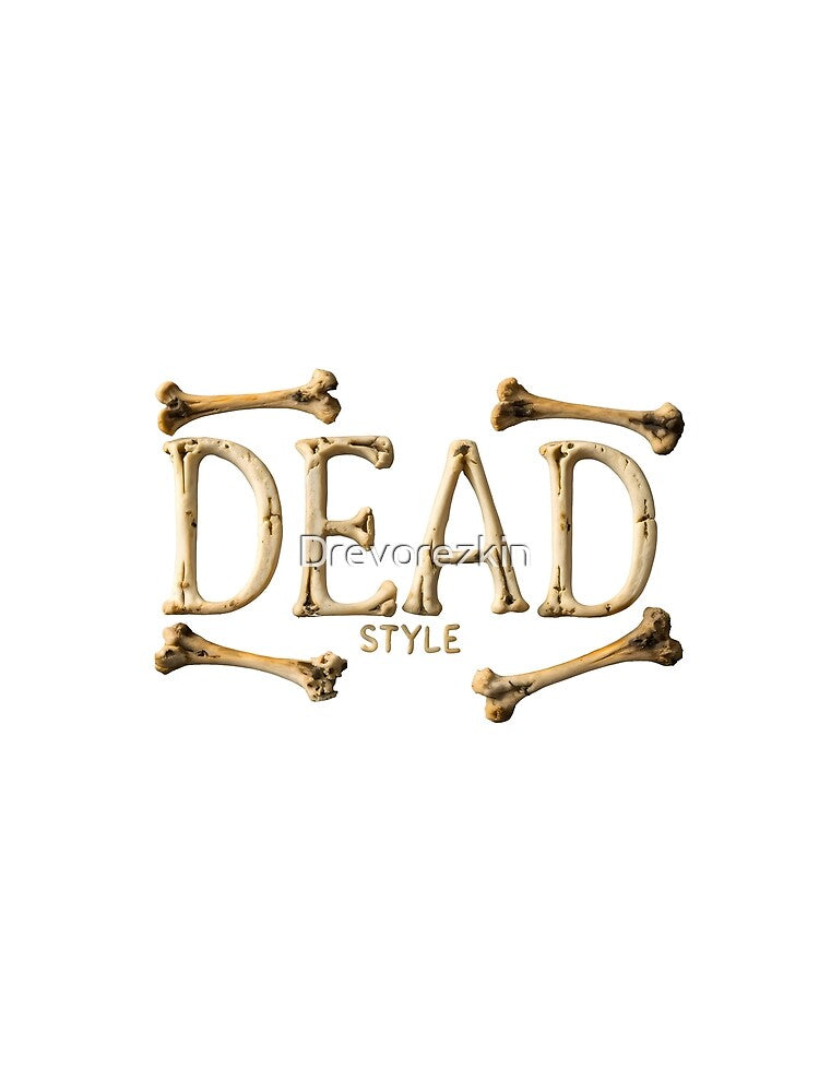 DEAD STYLE – Gothic Bone Typography Design by Drevorezkin
