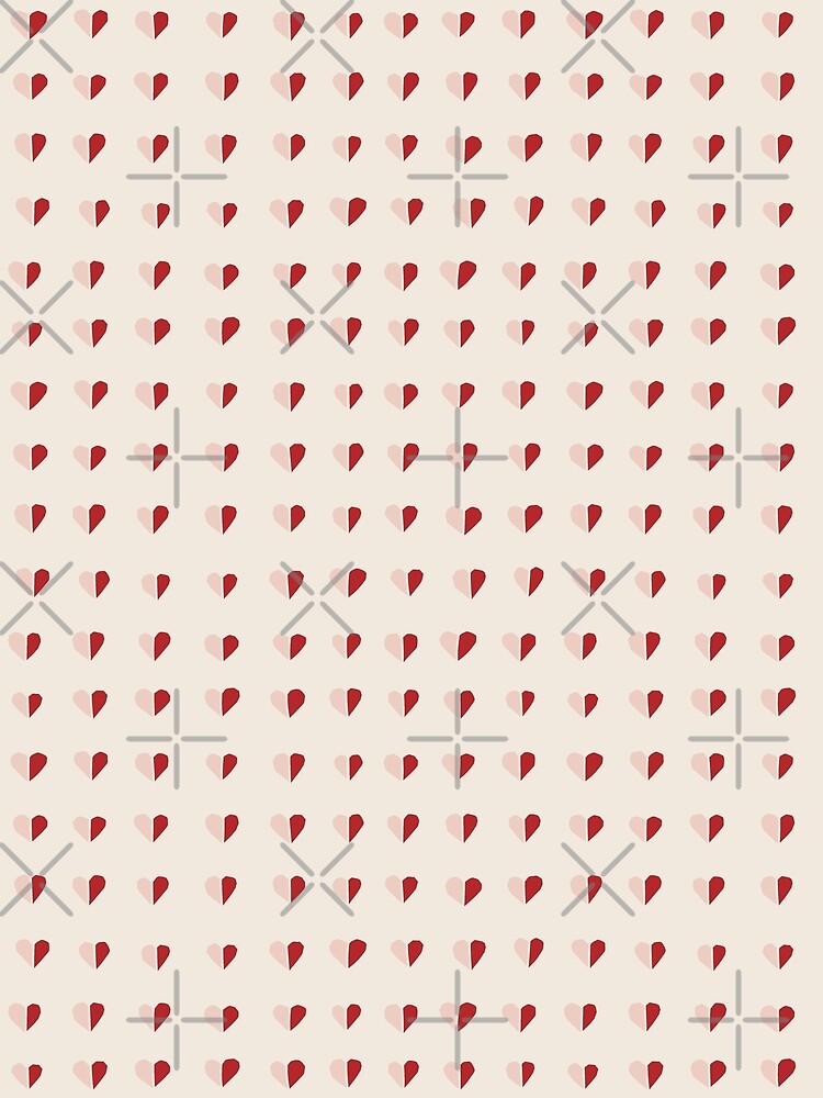 Pink and Red love hearts for your Valentine by Erin Kendal