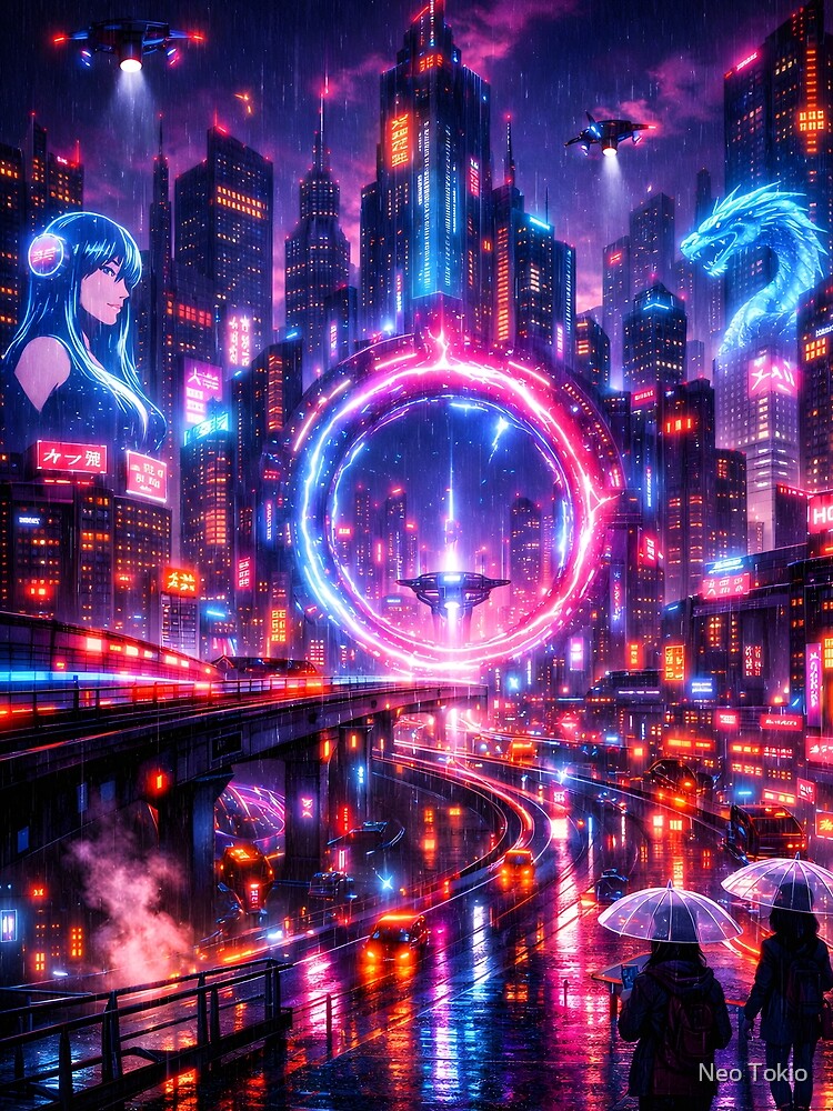 Cyberpunk Overpass by Neo Tokio