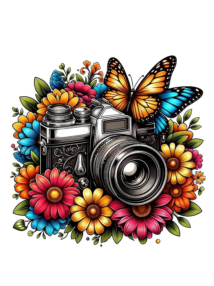 floral camera by Natalia Shop