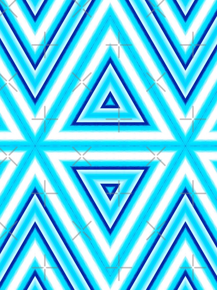 turquoise triangle pattern by haroulita