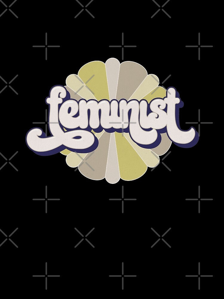 Vintage Feminist - Pastel 2 Blk by MaryJaneRC