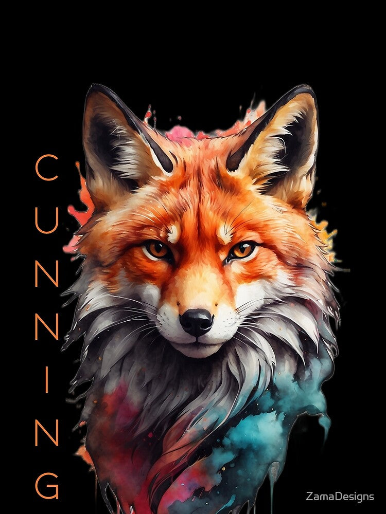 Cunning and Colorful Fox by ZamaDesigns