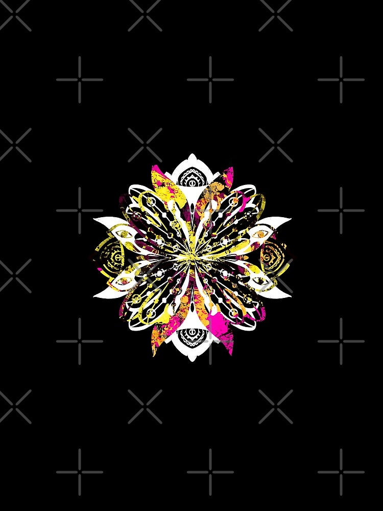 Pink white mandala by Isabelle-T