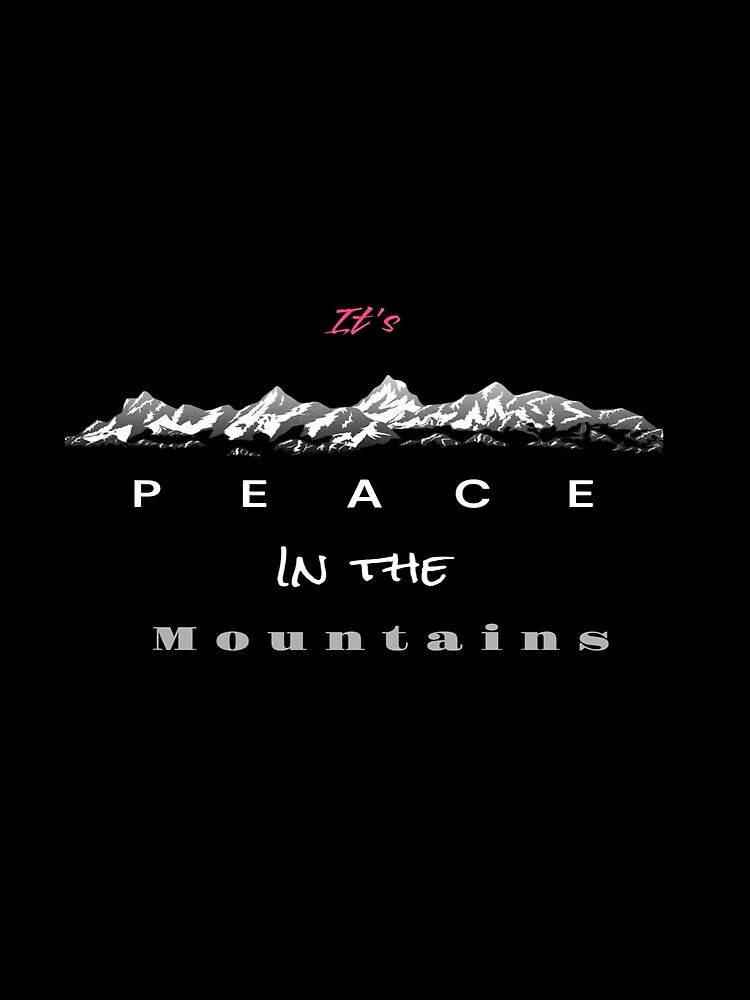 It is peace in the mountains by Abstract  Aura art