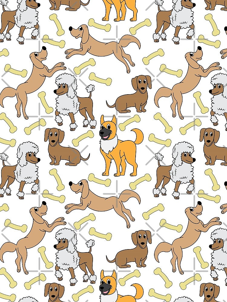 Funny Dog Pattern - funny dog,  funny pattern by Delandor