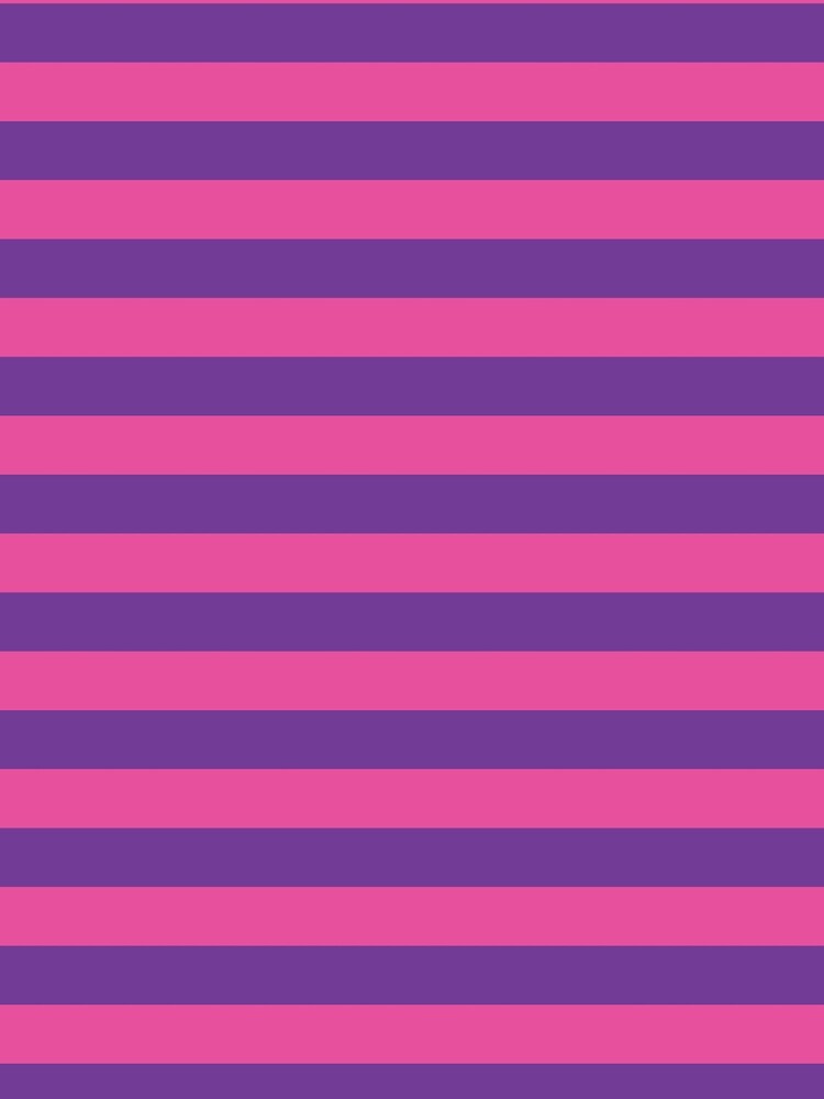 Pink and purple Cheshire Cat stripes by Feeling Artsy