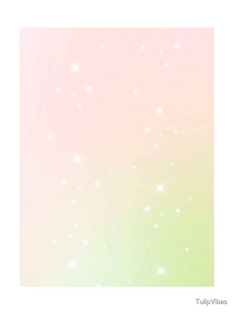 Mint Pink Gradient Stars iPhone Case – Cute Aesthetic Pastel Phone Cove by TulipVibes