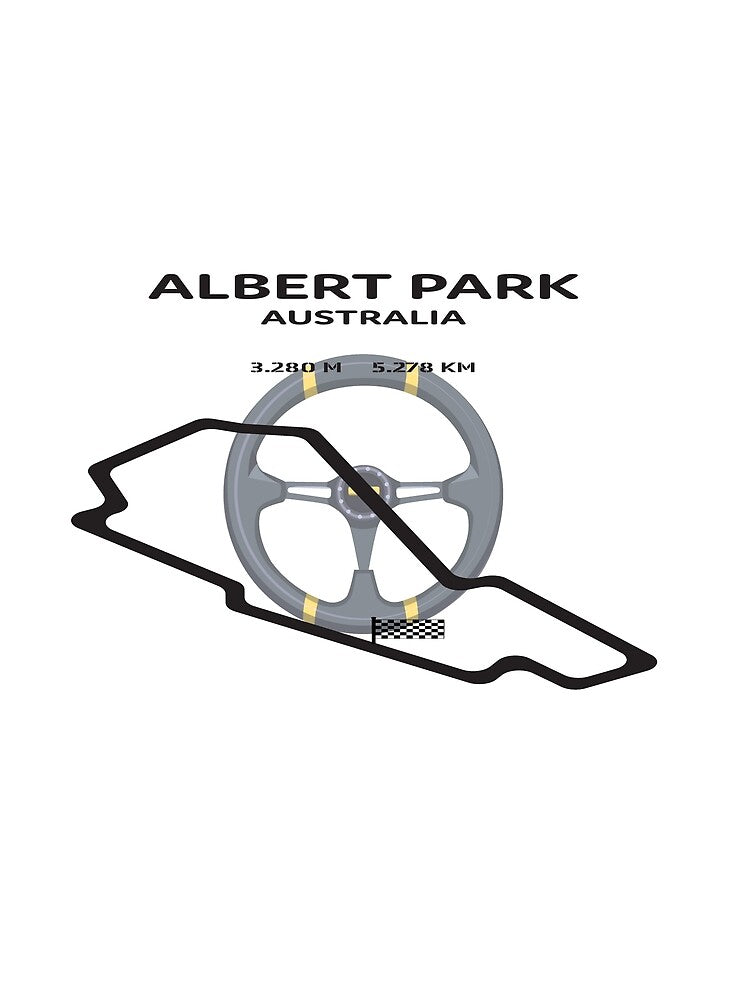 ALBERT PARK AUSTRALIA F1 CIRCUIT MINIMAL by Brian Nicholls