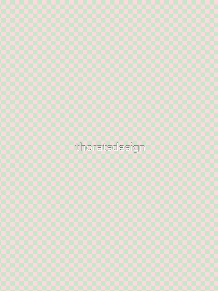 Pastel Aesthetic Box Pattern – Soft Pink & Mint Green Retro Style by thoratsdesign