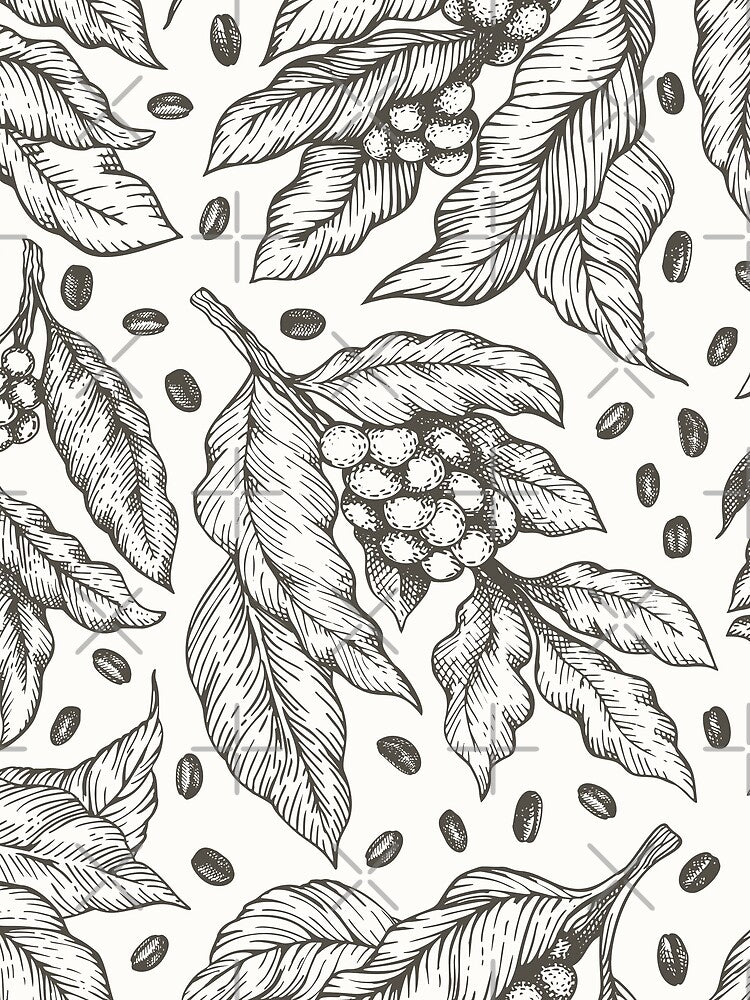 black white winter leaves by haroulita