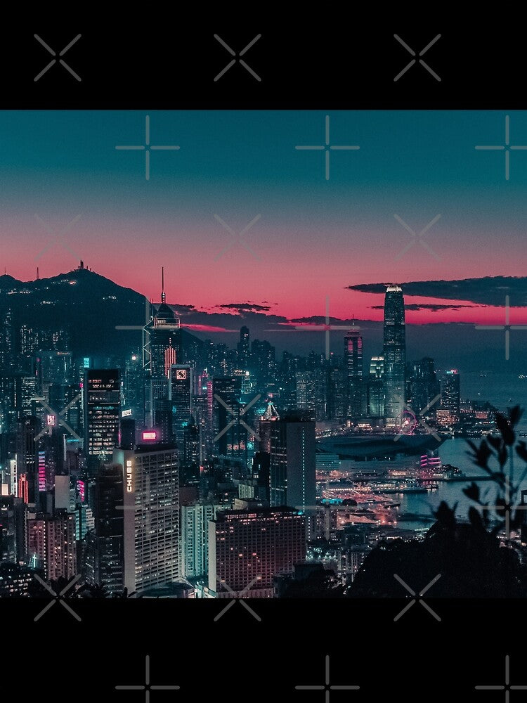 Night City at Dawn Cyberpunk Futuristic by Bien Design