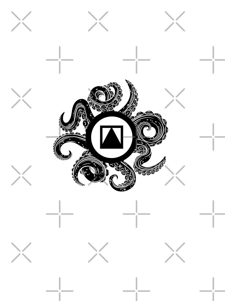 SQUID GAME MINIMAL LOGO WITH TENTACLES by infinitearte