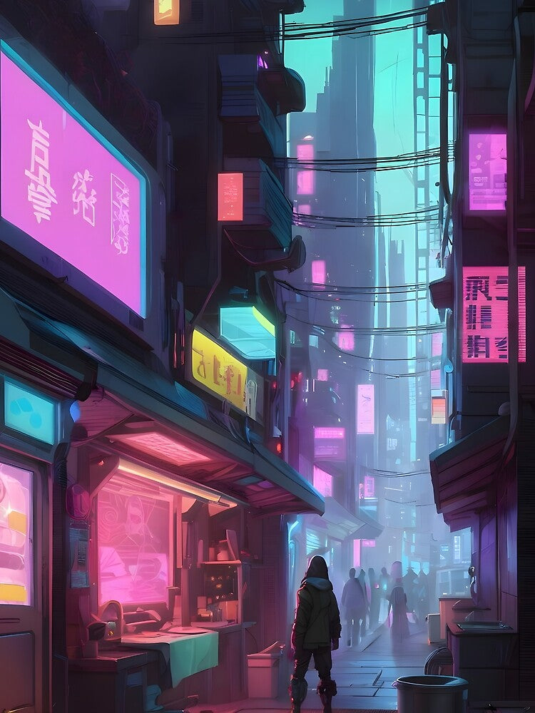 Cyberpunk Digital Street by papi1998