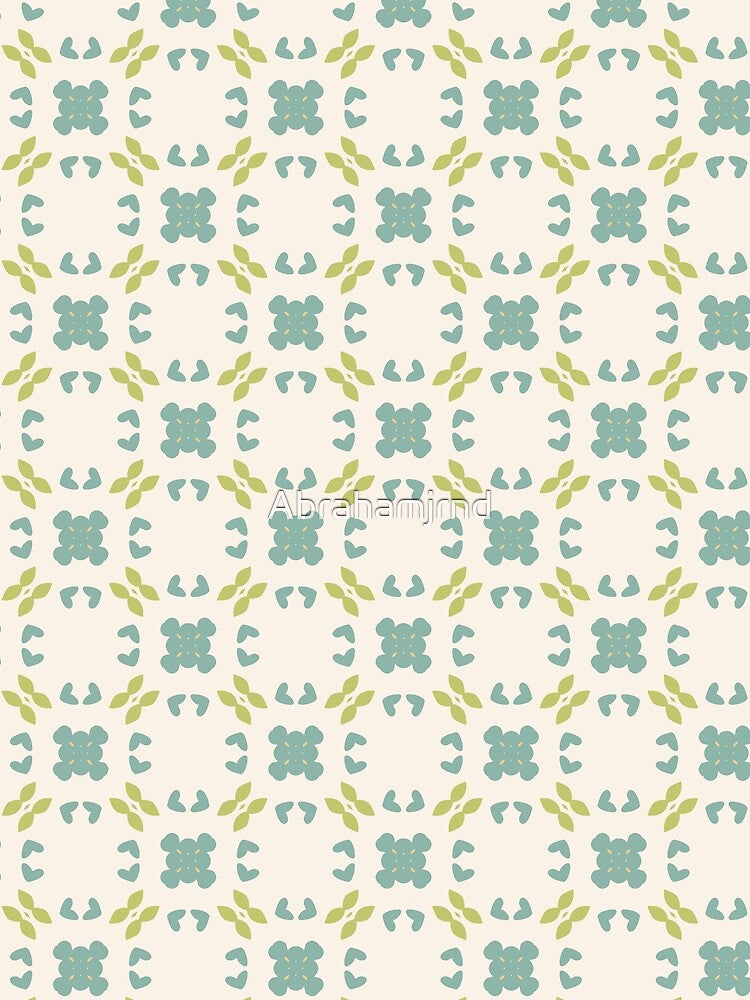 colorful flowers vintage seamless repeat pattern by Abrahamjrnd