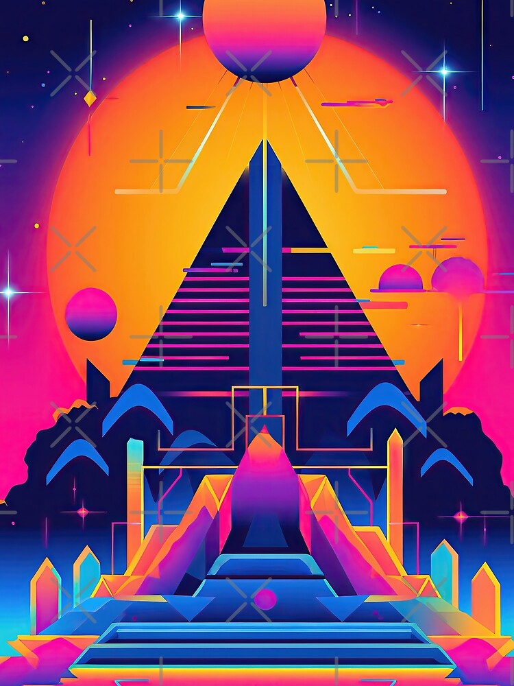 Retrowave Cyberpunk Art Poster by pauloss