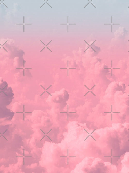Aesthetic Cotton Candy Pink Gradient Cloud by durrahay