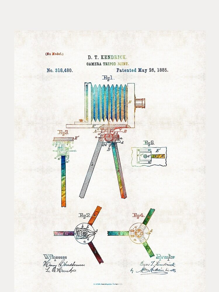 Vintage Camera Art - Tripod Joint - By Sharon Cummings by Sharon Cummings Art