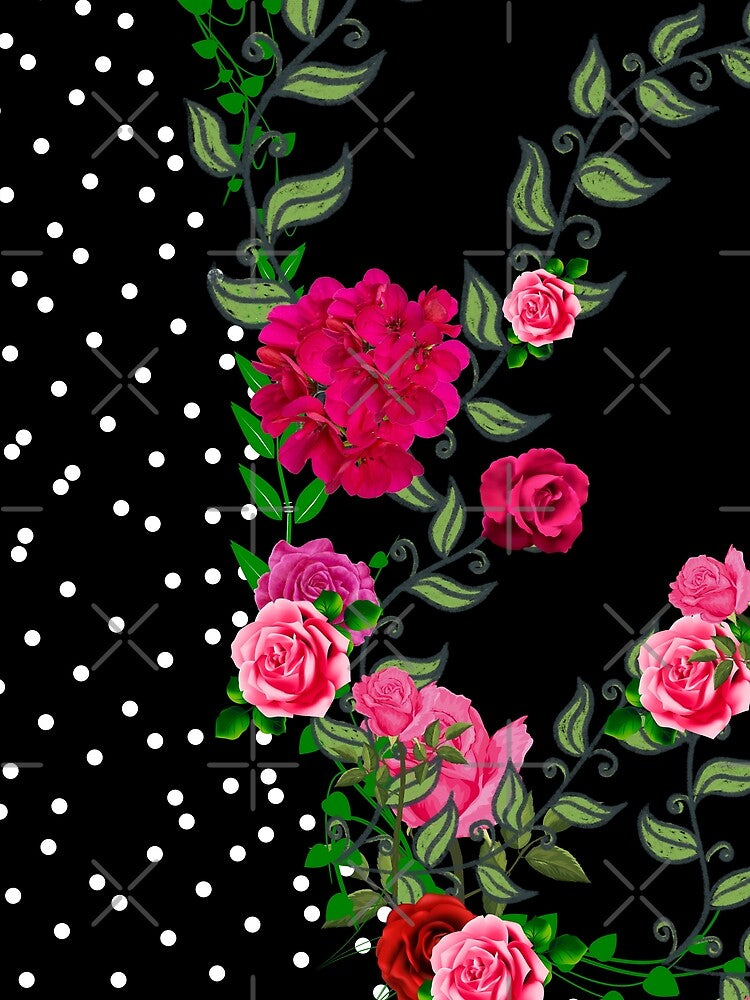 floral polkadot by SKULLARTISTRY