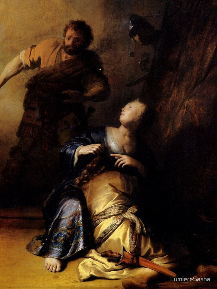 Samson And Delilah-Rembrandt by LumiereSasha