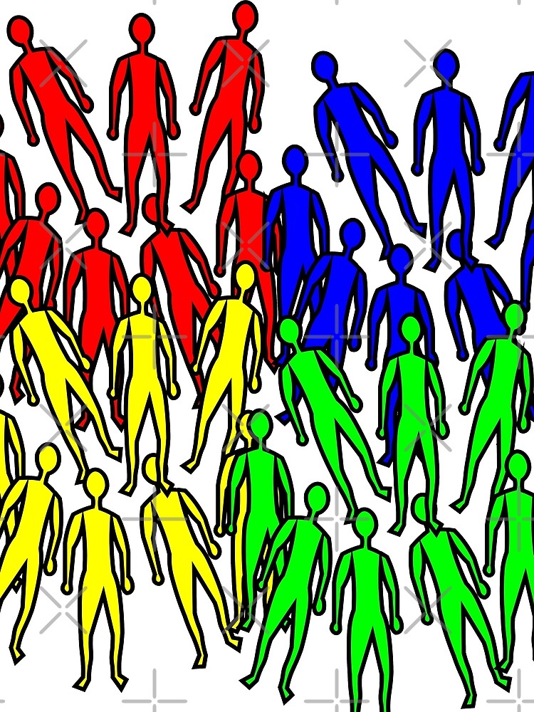 Multicolored Men by BernadetteG