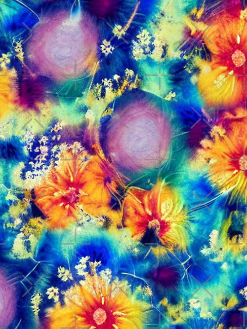 Abstract Colorful Starburst by calibrit