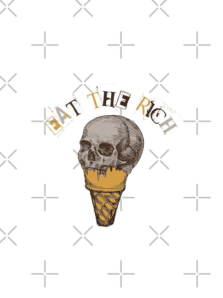 Punk style Eat the Rich vintage design by ironcliffdesign
