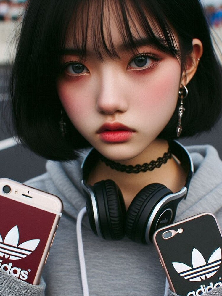 anime girl mobile adidas by LimondeHuelva