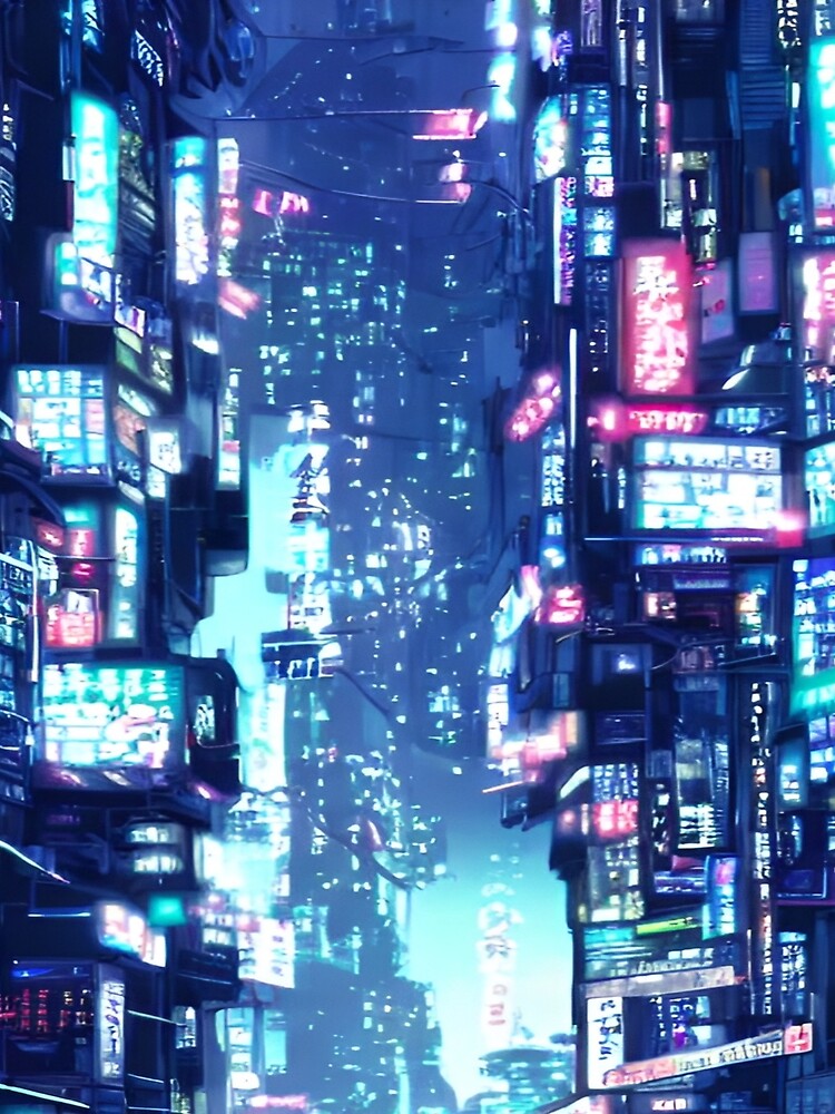 Cyberpunk City - Futuristic city by Devin Farinsky