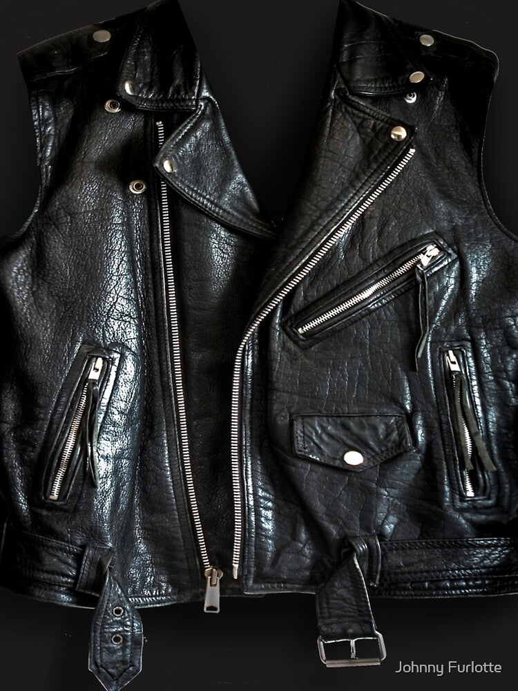 Black Leather Jacket by Johnny Furlotte