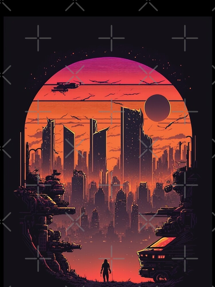 80s Retro Cyberpunk City by RESToRAPTOR