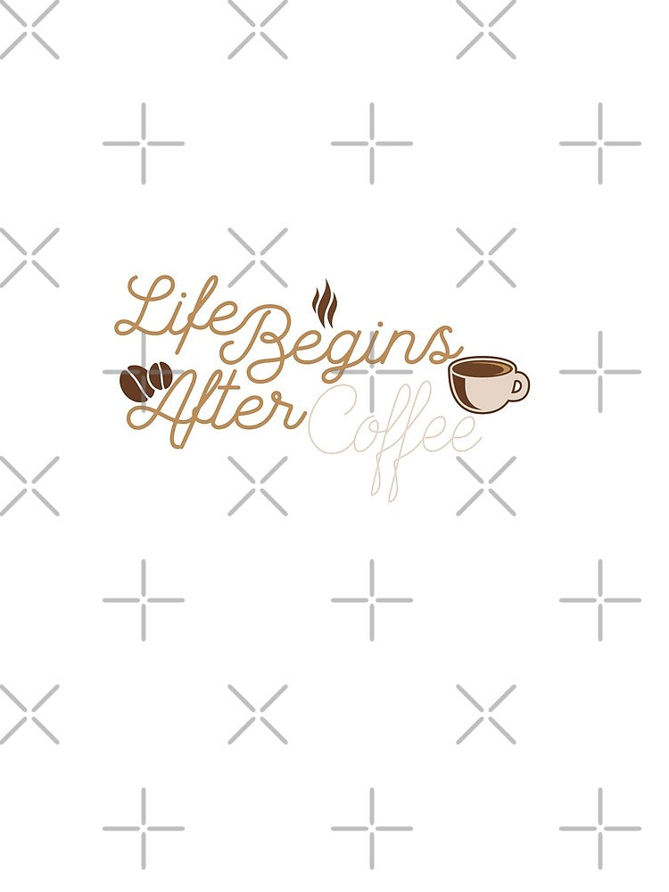 Life Begins After Coffee Funny Family Gift idea for Mom, Dad & Siblings by BohemianAtlas