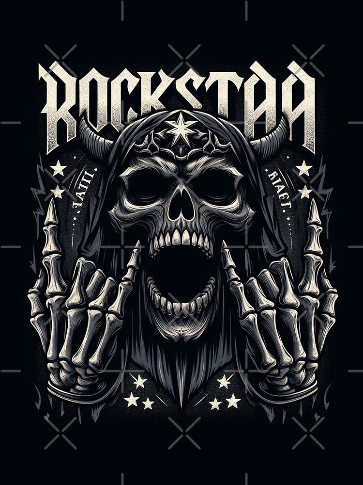 Dark Skeleton Skull Rock Metal by KTGim