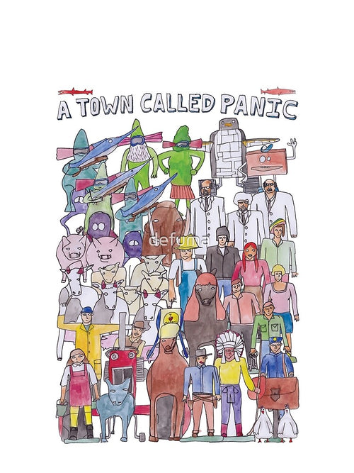 A Town Called Panic Team Illustration by defuma