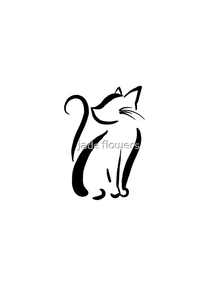 Minimal Cat by jade flowers
