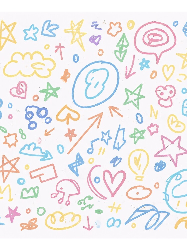 Cute Hand Drawn Symbols, Stars, Hearts & Arrows by Oddly Blessed